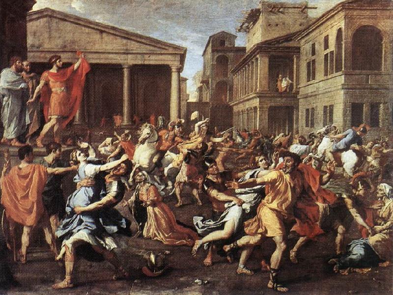 Nicolas Poussin The Rape of the Sabine Women china oil painting image